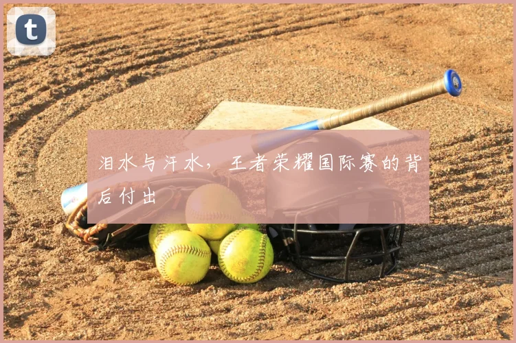 泪水与汗水,王者荣耀国际赛的背后付出